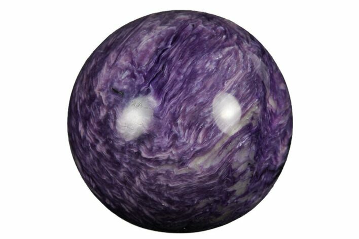 Polished Purple Charoite Sphere - Siberia #177835